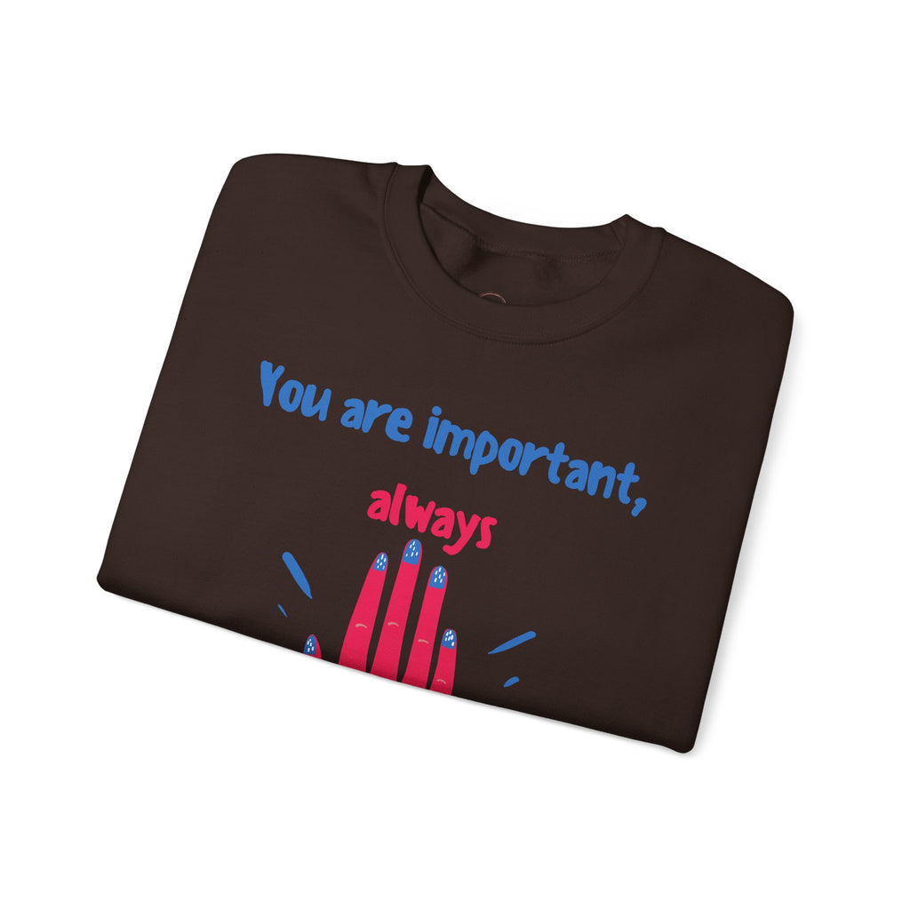 Empowering Crewneck Jumper, Inspirational Women's