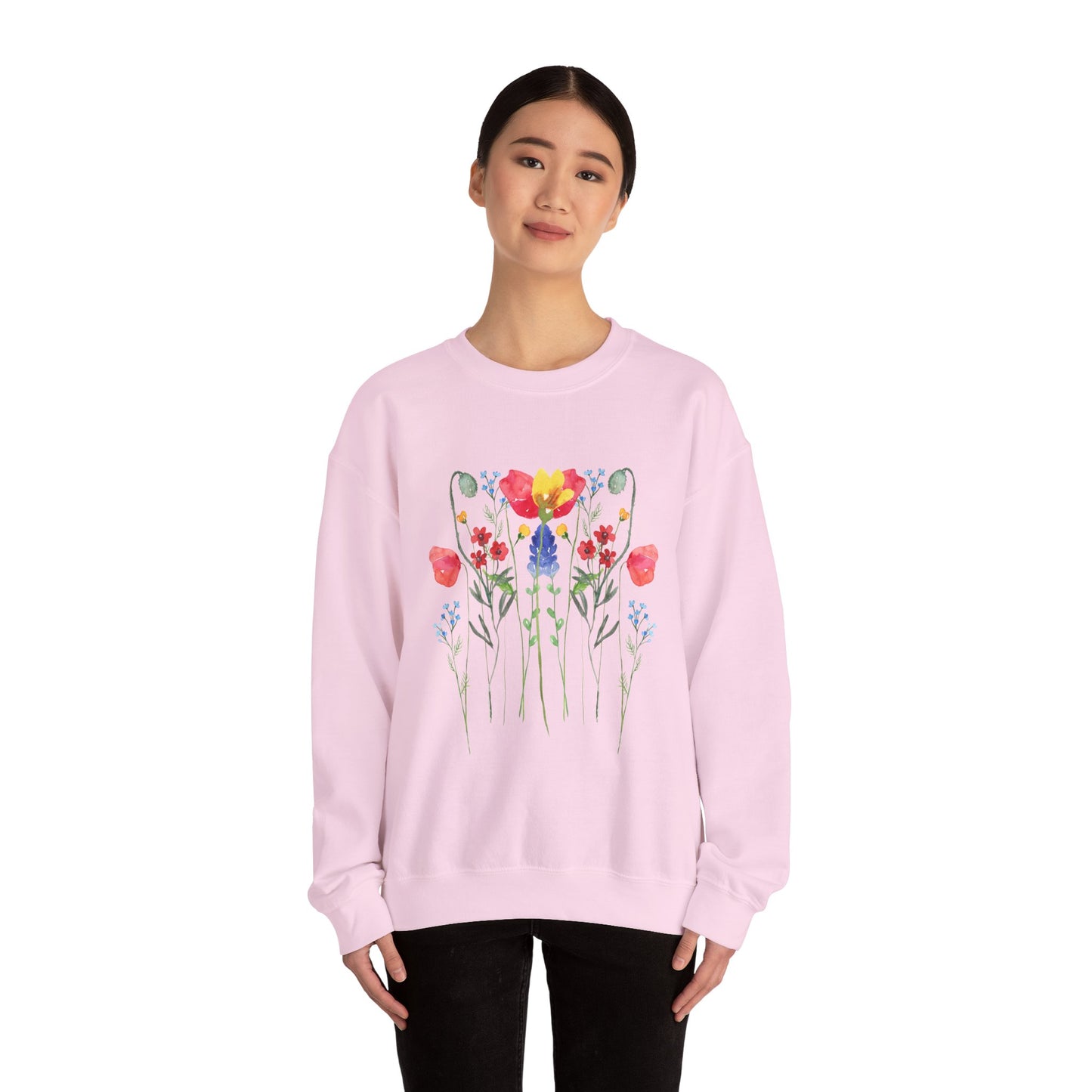 Wild Flowers Unisex Crewneck Sweatshirt