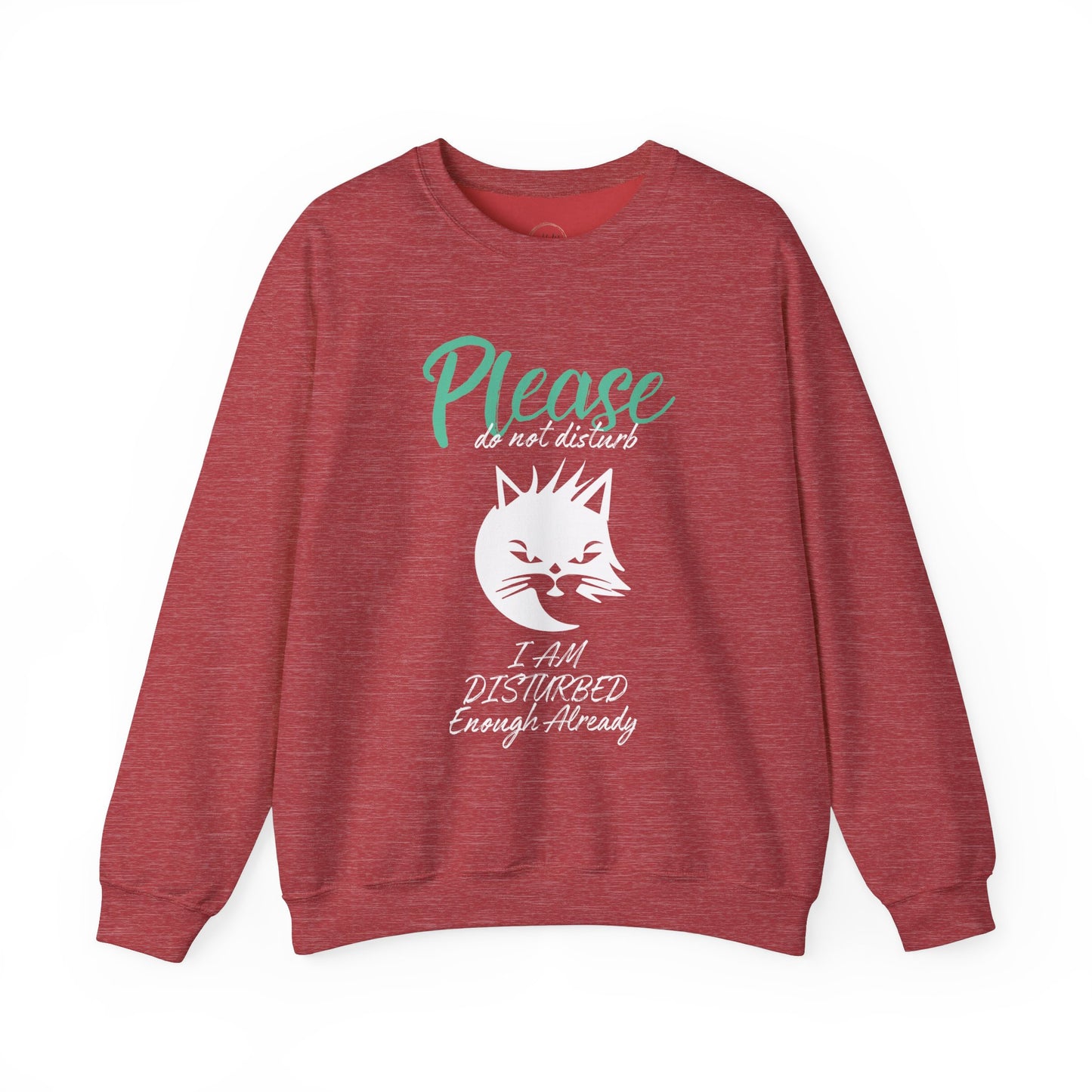 Please Do Not Disturb Cat Unisex Crewneck Sweatshirt