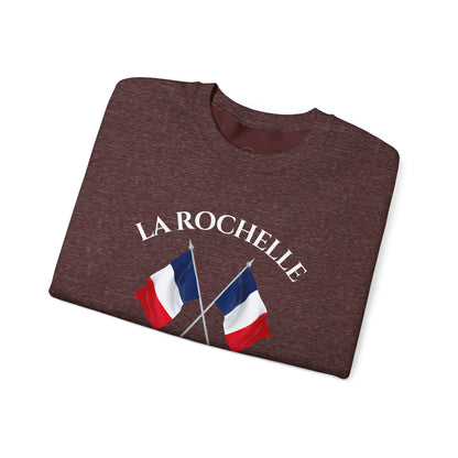 La Rochelle Unisex Sweatshirt, Heather France Sweater, Crewneck Jumper, French