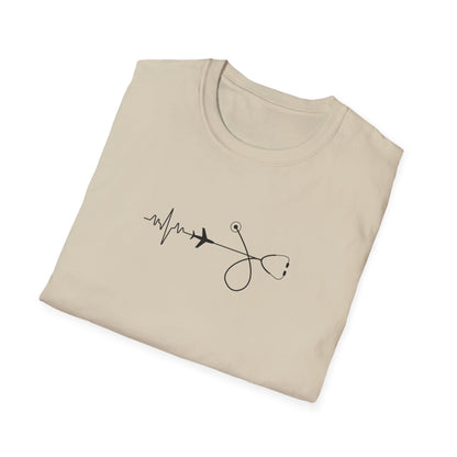 Heartbeats & Healing Unisex T-Shirt, Medical Nurse Doctor Gift