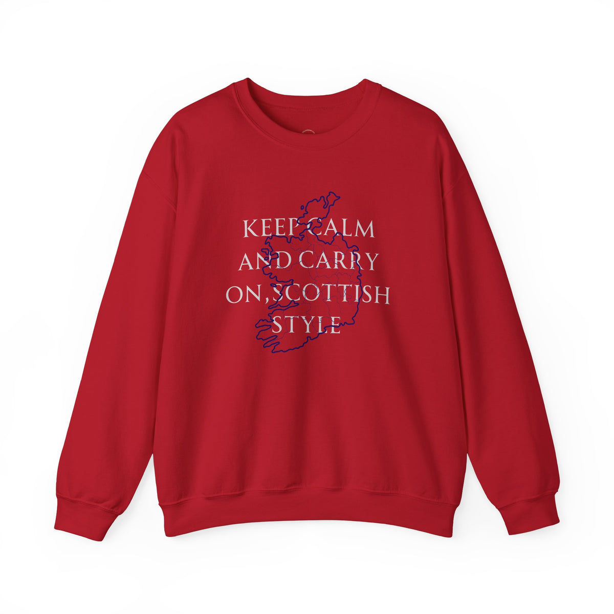 Scottish Style Unisex Sweatshirt Comfortable Outfit Keep Calm and Carry On Design - A1 Majestic