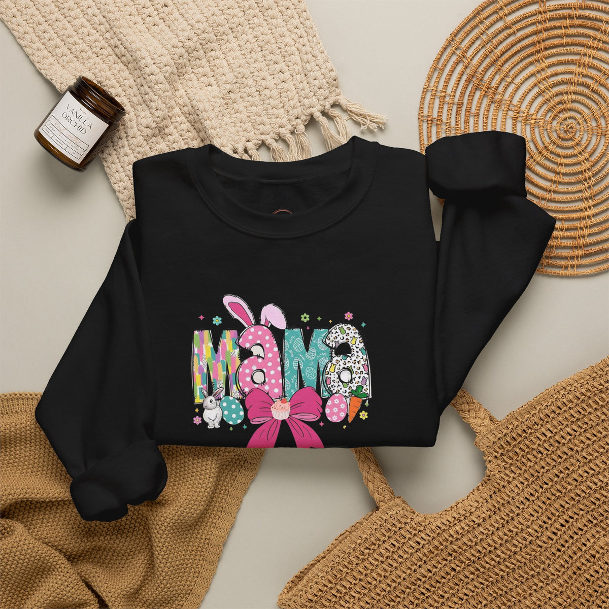 Mama Floral Ribbon Sweatshirt