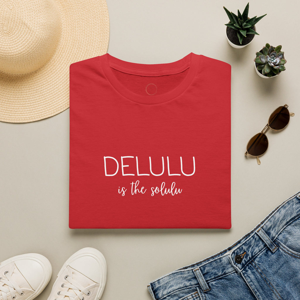 Delulu Is The Realist T-Shirt — Funny Sarcastic Graphic Tee