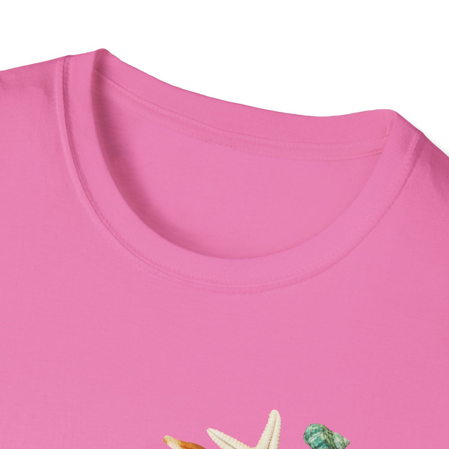 Shell Print Unisex T-Shirt | Beach-Themed Casual Summer Tee