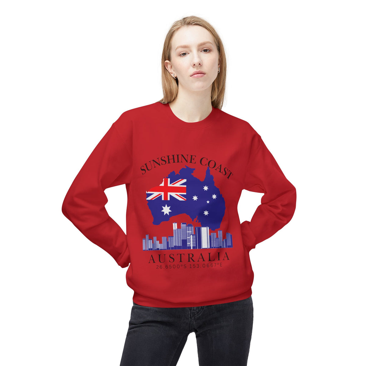 Australia Unisex Midweight Softstyle Fleece Crewneck Sweatshirt