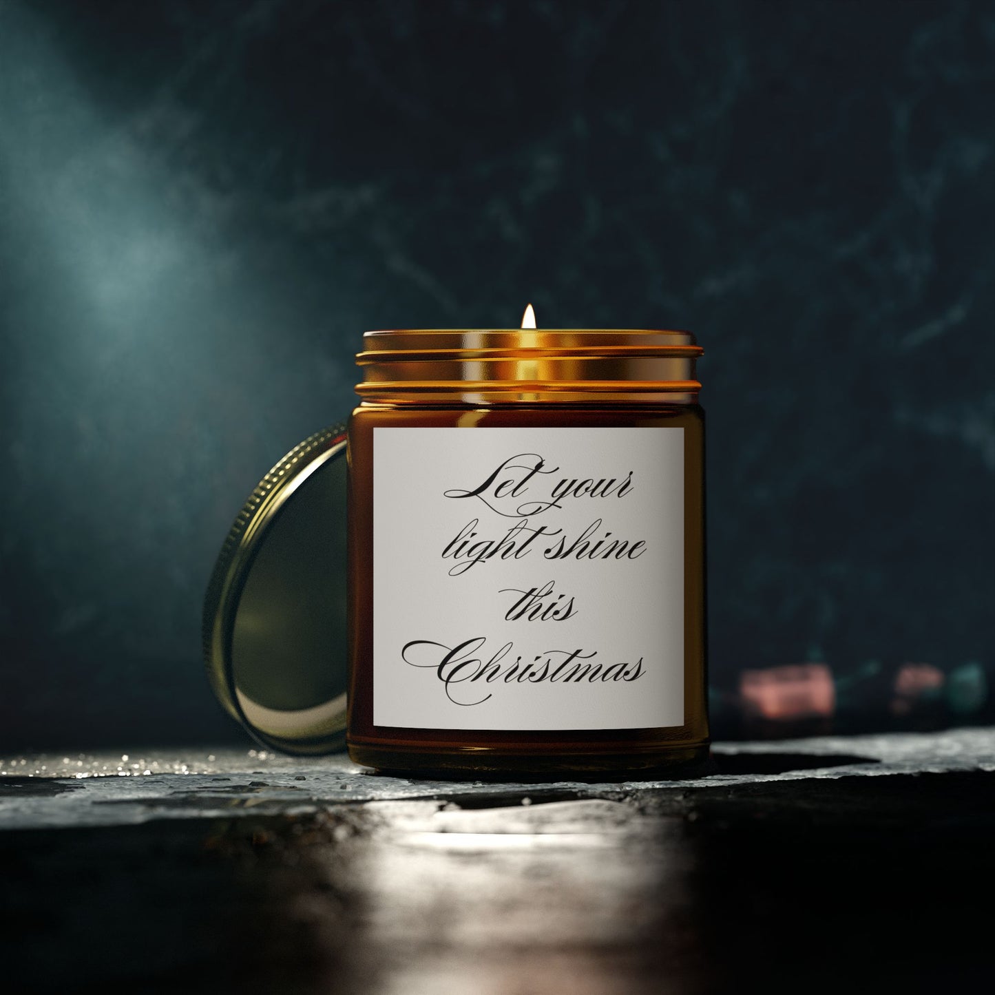 Christmas Gift Scented Candles, Coconut Apricot Wax (4oz, 9oz)