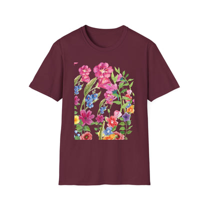 Botanical Bliss T-Shirt - Floral Print Tee