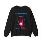Empowering Crewneck Jumper, Inspirational Women's