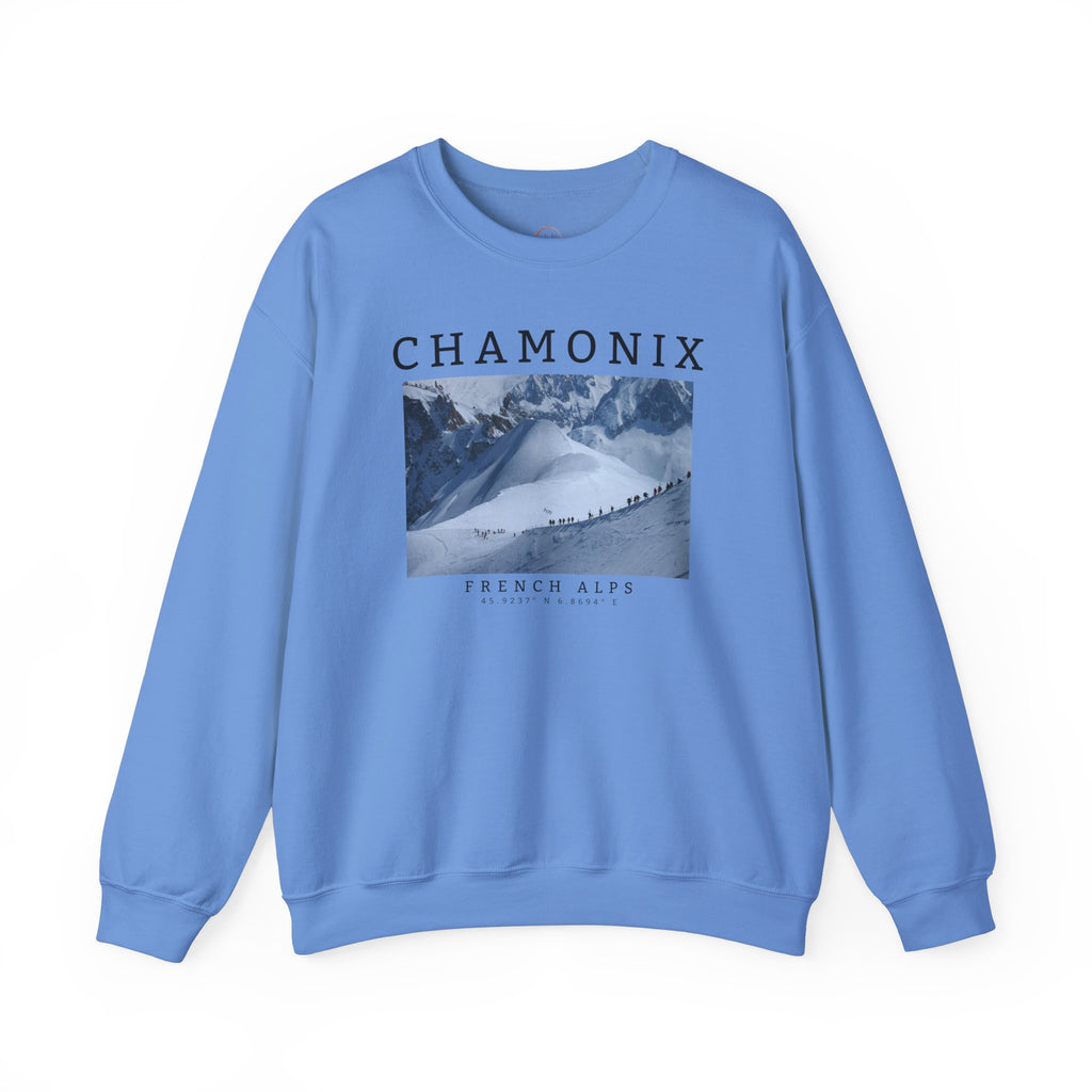 Chamonix Sweatshirt, Chamonix Sweater, Alpine Style Sweatshirt, Ski Sweatshirt Unisex