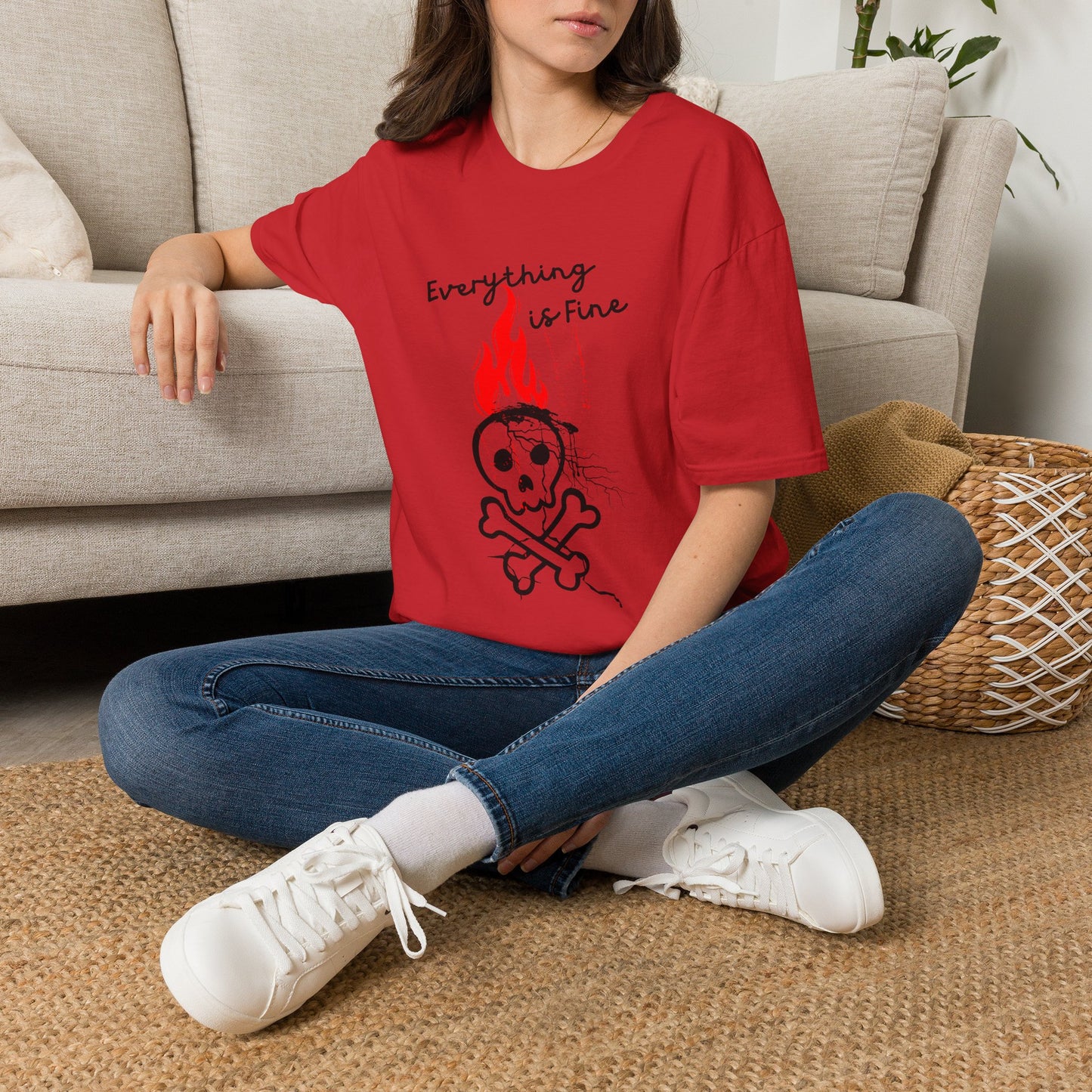 Everything Is Fine T-Shirt | Funny Dark Humor