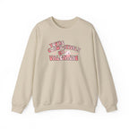 Cat Bow Valentine Unisex Sweatshirt, Claws-itively Adorable Gift, Funny Valentine's Day Jumper, Cute Kitty Lover Top, Heart Design Pullover,