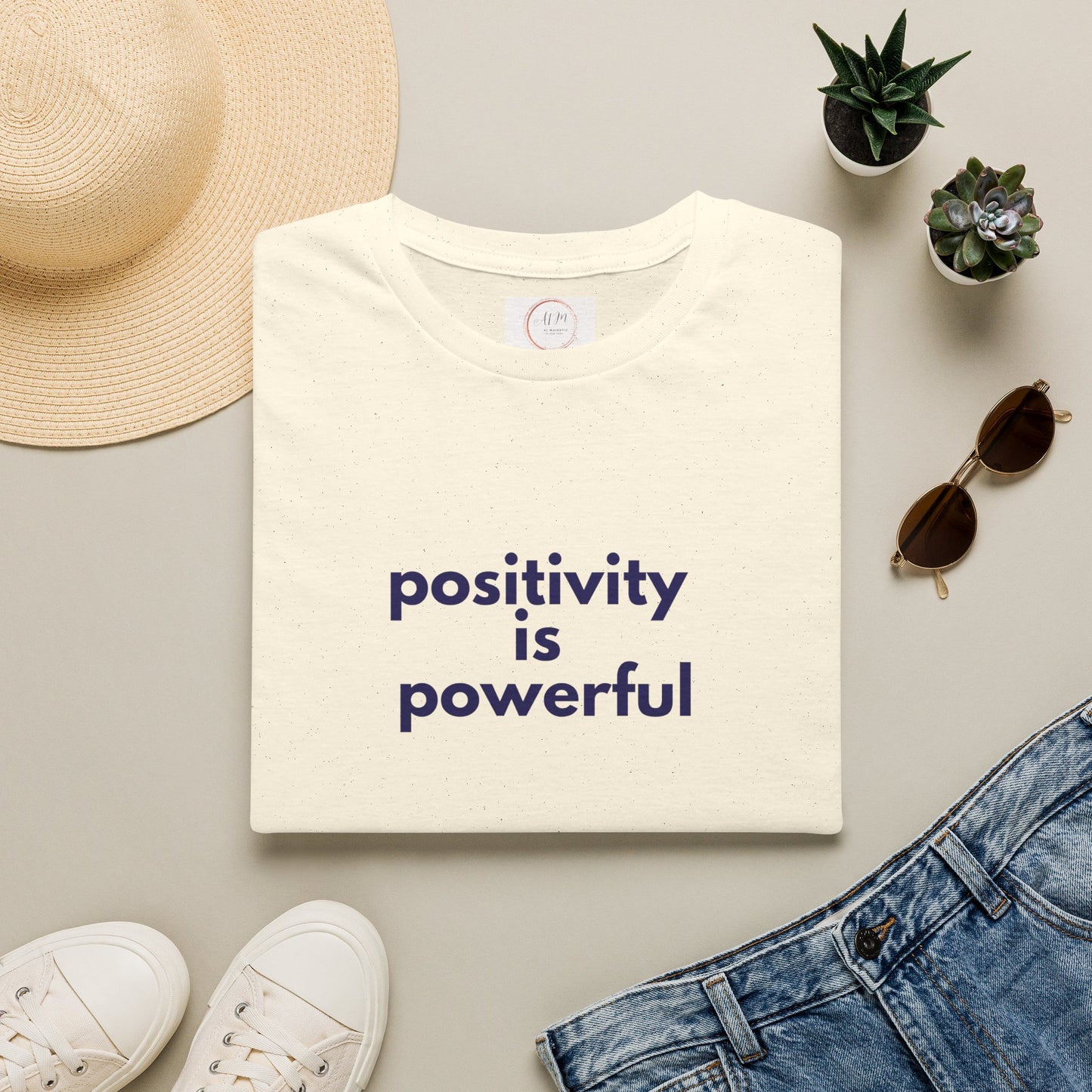 Positivity Is Powerful Tee — Inspirational Graphic T-Shirt