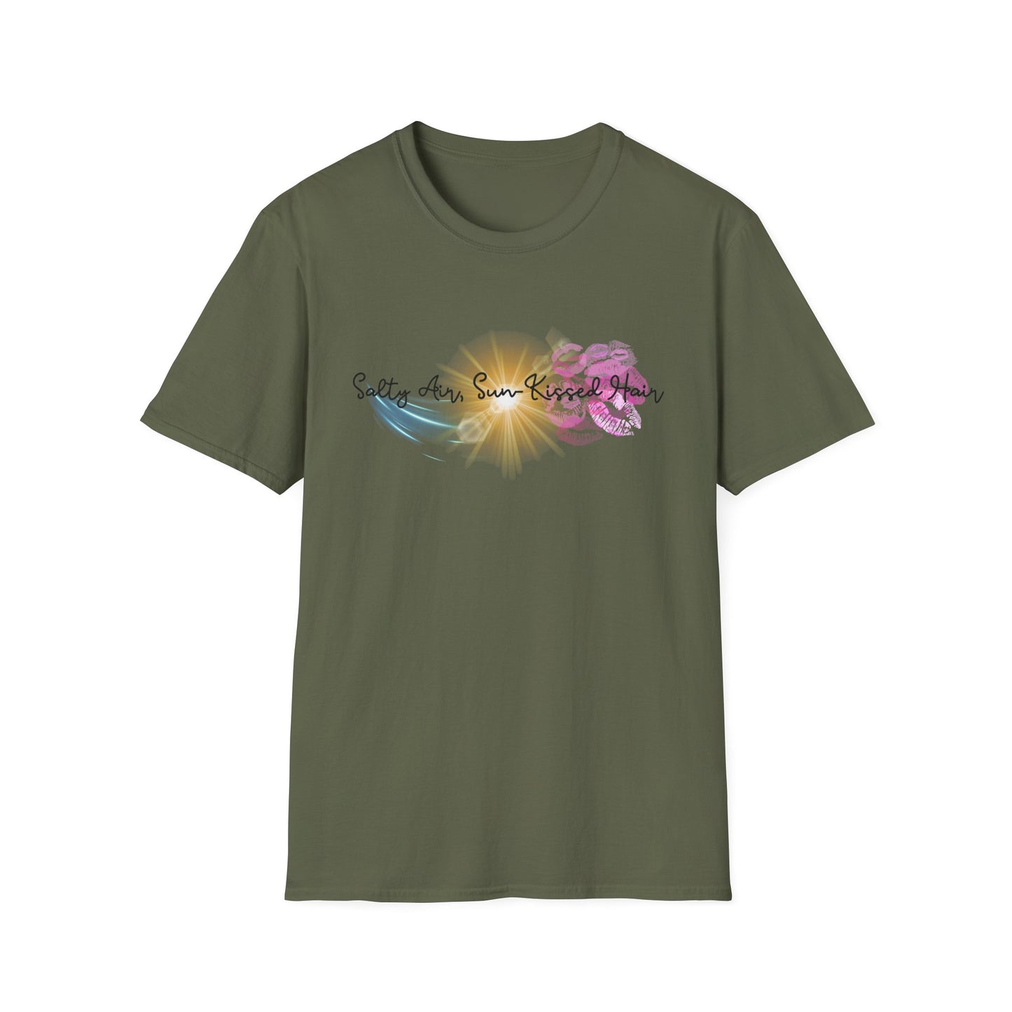 Beach Vibes T-Shirt - Salty Air, Sun Kissed Hair Tee - Summer Outfit - Gift for Ocean Lovers