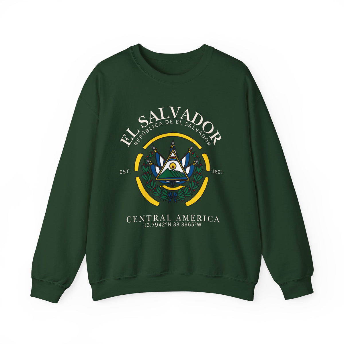 El Salvador Sweatshirt, El Salvador Flag Shirt, Central America,