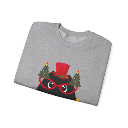 Christmas Cat Crewneck Sweatshirt