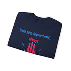 Empowering Crewneck Jumper, Inspirational Women's