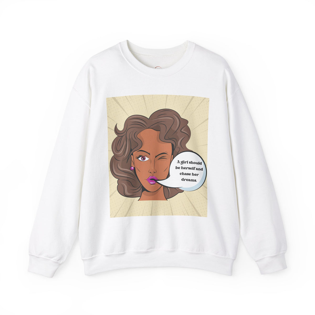 Girl Power Unisex Sweatshirt, Empowering Crewneck Jumper, Inspirational Women's