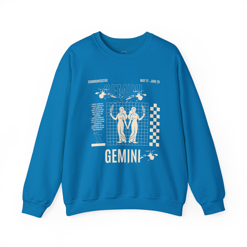 Gemini Zodiac Unisex Sweatshirt, Astrology Crewneck Jumper, Horoscope Pullover