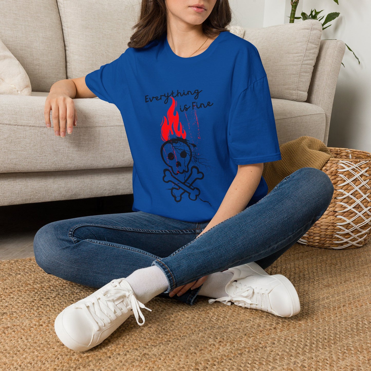 Everything Is Fine T-Shirt | Funny Dark Humor
