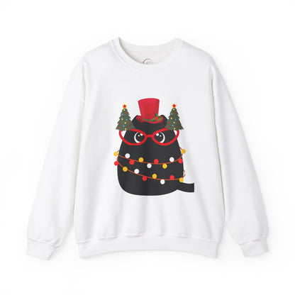 Christmas Cat Crewneck Sweatshirt