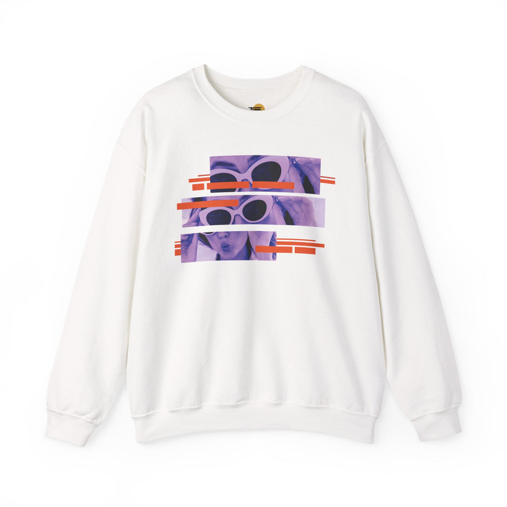 Vibrant Graphic Crewneck Sweatshirt, Retro Sweatshirt for Casual Style, Unisex Cozy Top, Ideal Gift for Friends, Artsy Streetwear