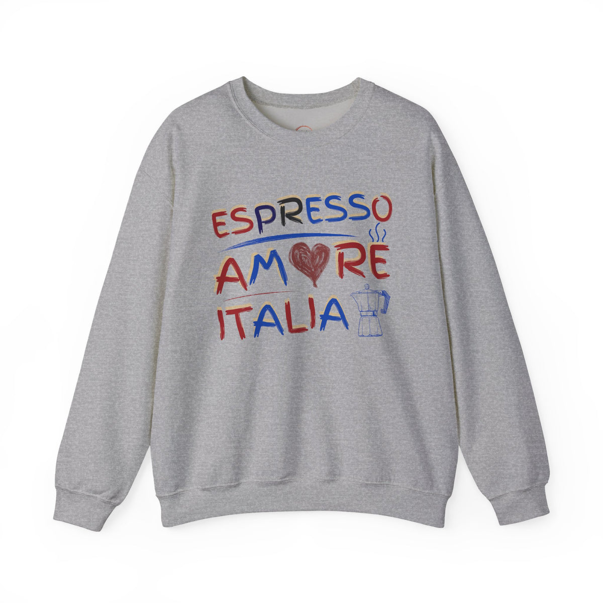 Espresso Amore Italia Crewneck Sweatshirt – Italian Coffee Lover Pullover