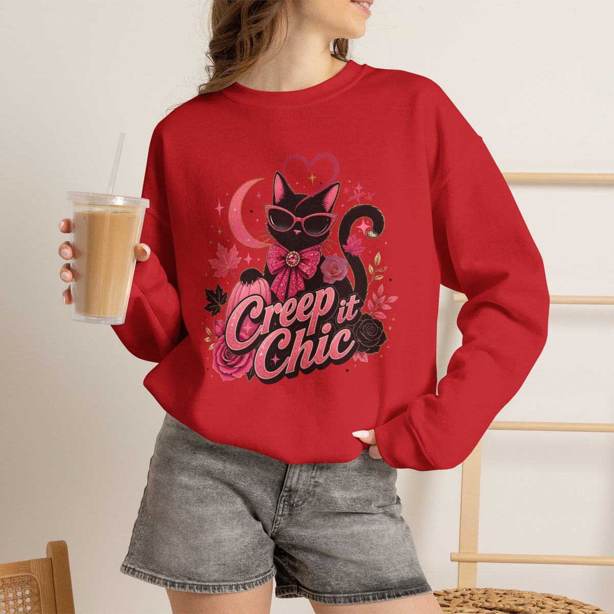 Creep It Chic Cat Sweatshirt
