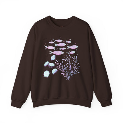 Sea Animals Vintage Unisex Crewneck Sweatshirt