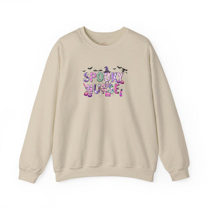 Spooky Nurse Sweatshirt – Cute Halloween Nurse Crewneck