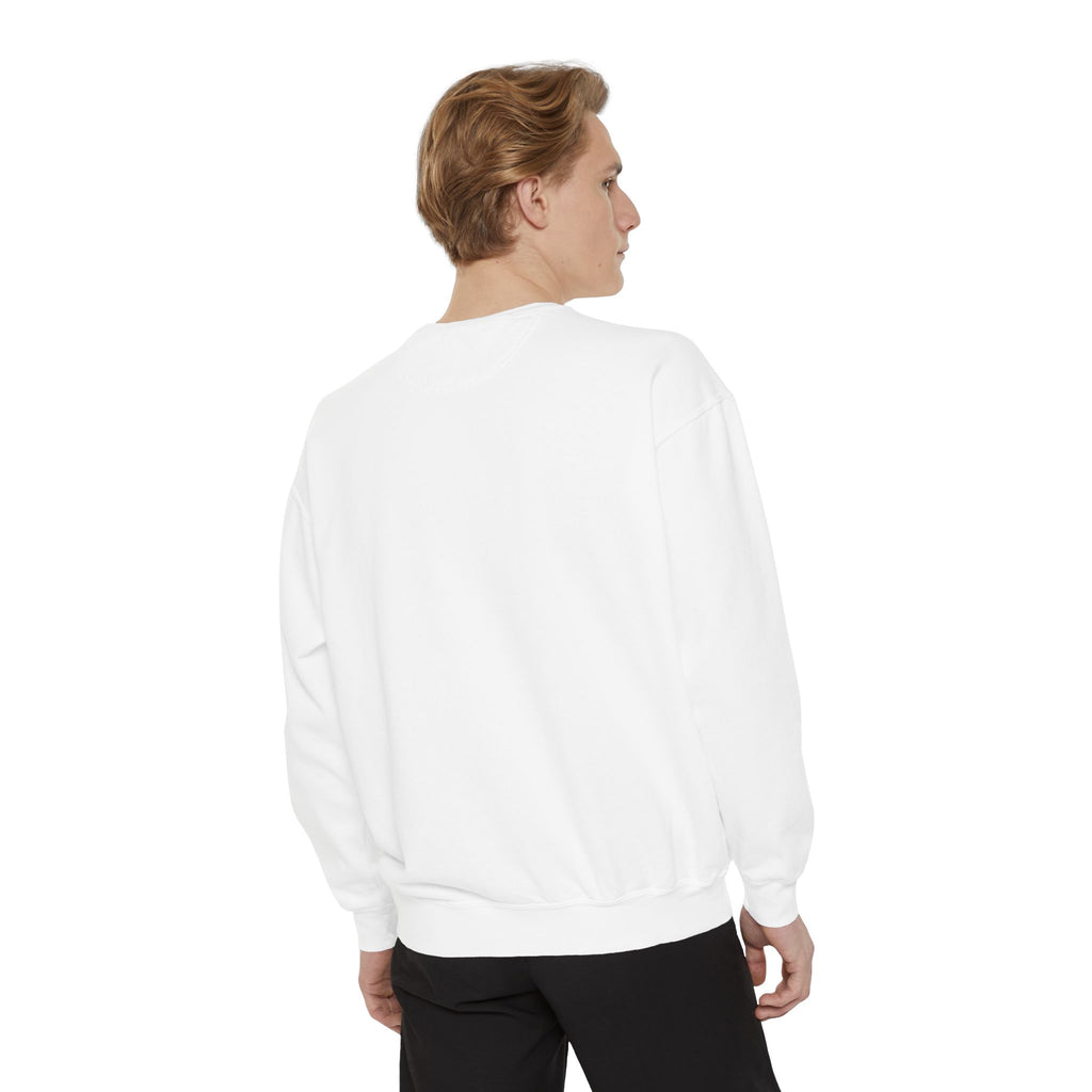Garment-Dyed Sweatshirt - 'Wait and See' Design