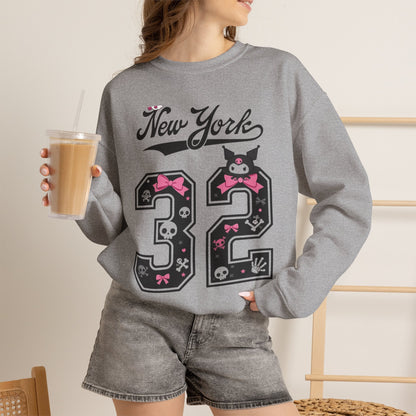 New York '32' Cute Kawaii Crewneck Sweatshirt