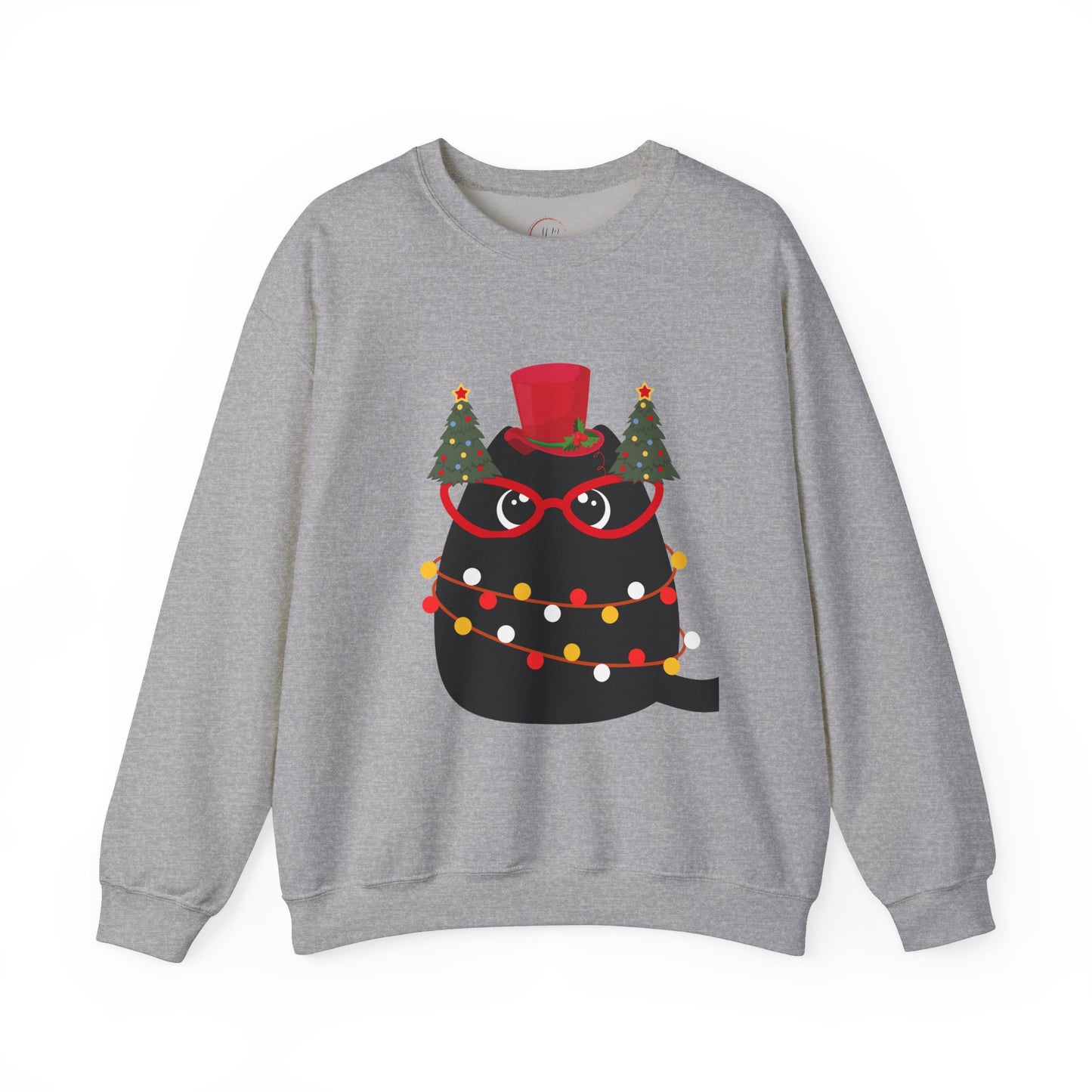 Christmas Cat Crewneck Sweatshirt