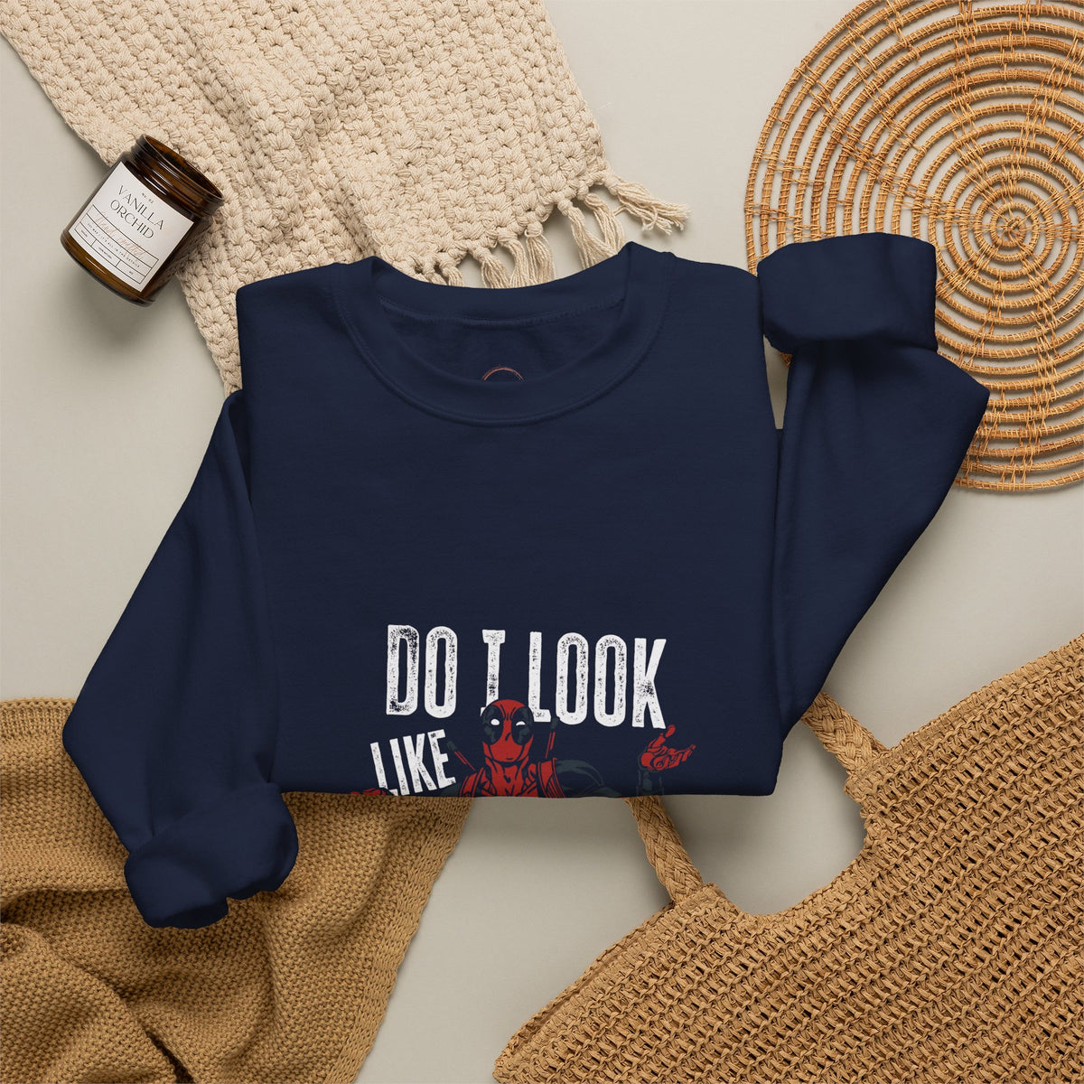 Do I Look Like I Care? Crewneck Sweatshirt — Funny Sarcastic Floral Pullover
