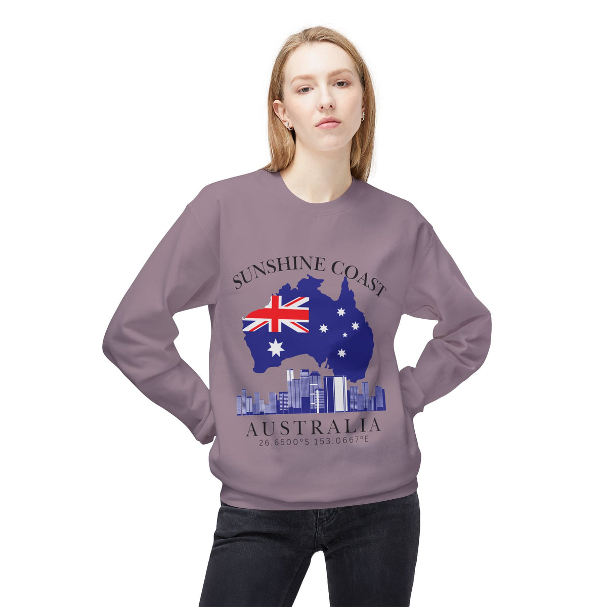 Australia Unisex Midweight Softstyle Fleece Crewneck Sweatshirt