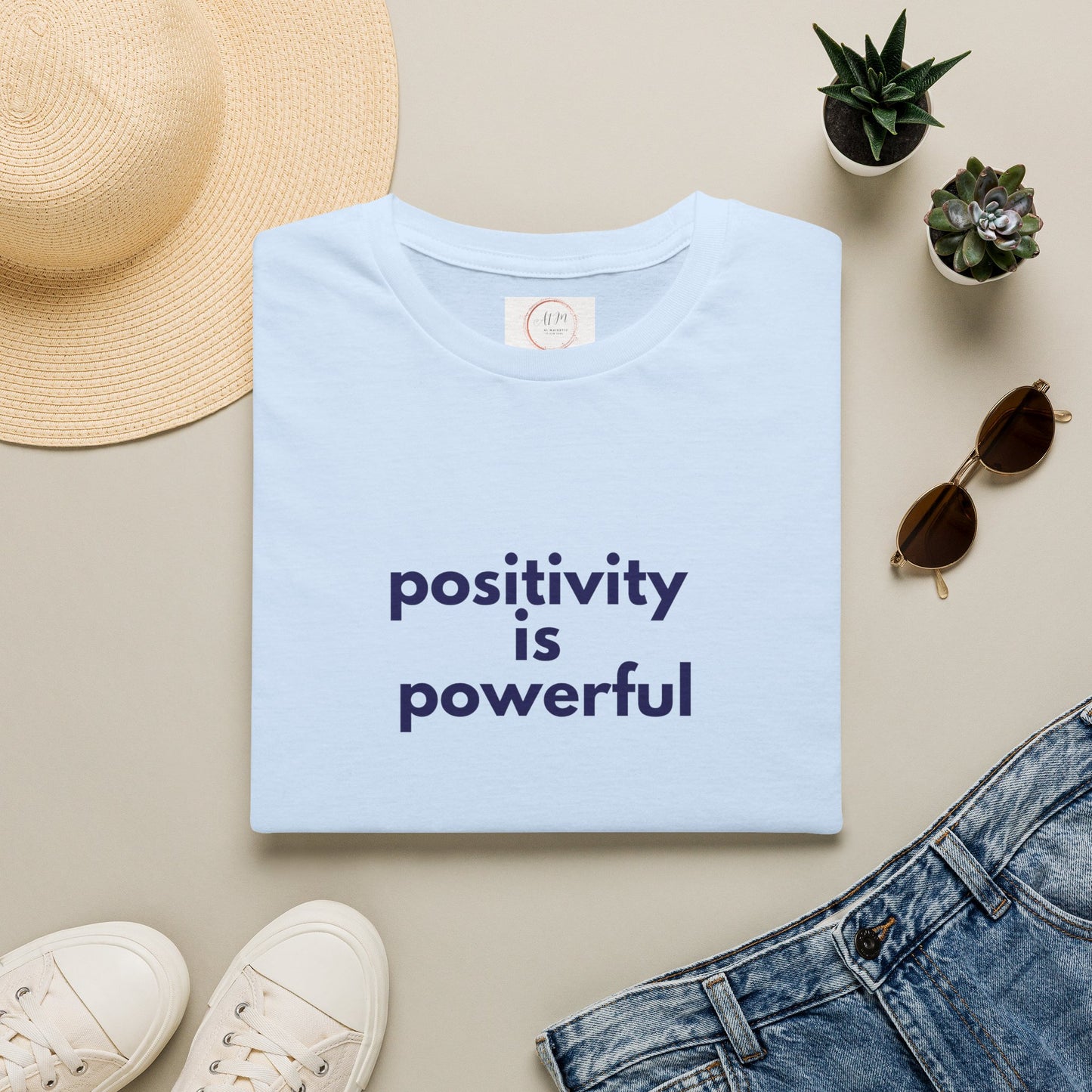 Positivity Is Powerful Tee — Inspirational Graphic T-Shirt