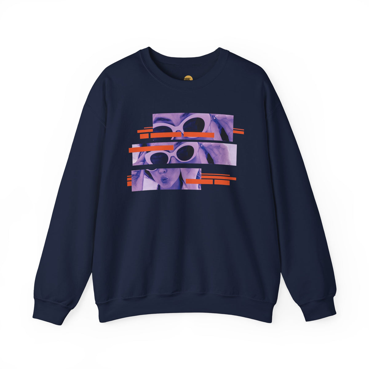 Vibrant Graphic Crewneck Sweatshirt, Retro Sweatshirt for Casual Style, Unisex Cozy Top, Ideal Gift for Friends, Artsy Streetwear