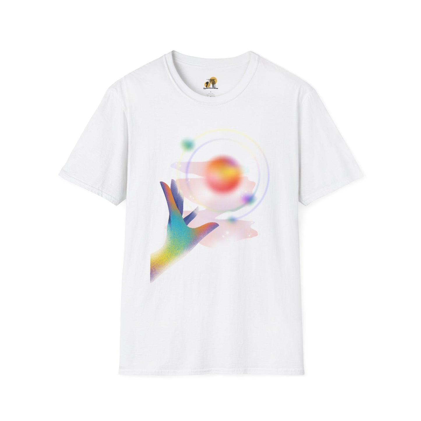 Gradient Hand-Illustration Unisex T-Shirt, Soft T-Shirt, Casual Wear, Trendy Top, Gift for Friends, Graphic Tee