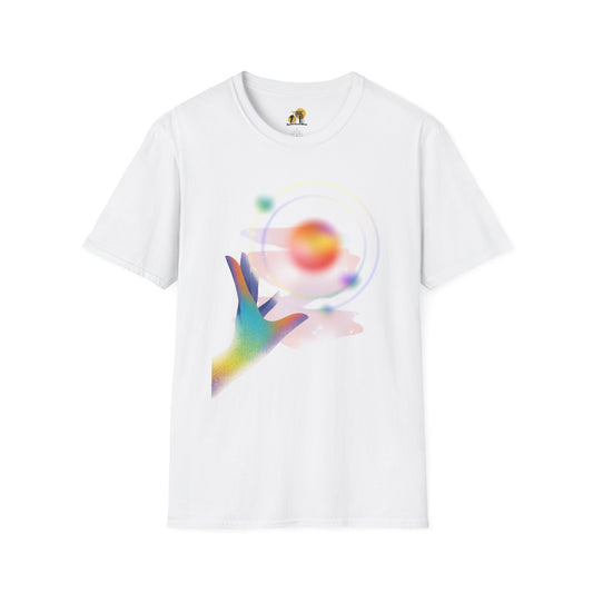 Gradient Hand-Illustration Unisex T-Shirt, Soft T-Shirt, Casual Wear, Trendy Top, Gift for Friends, Graphic Tee