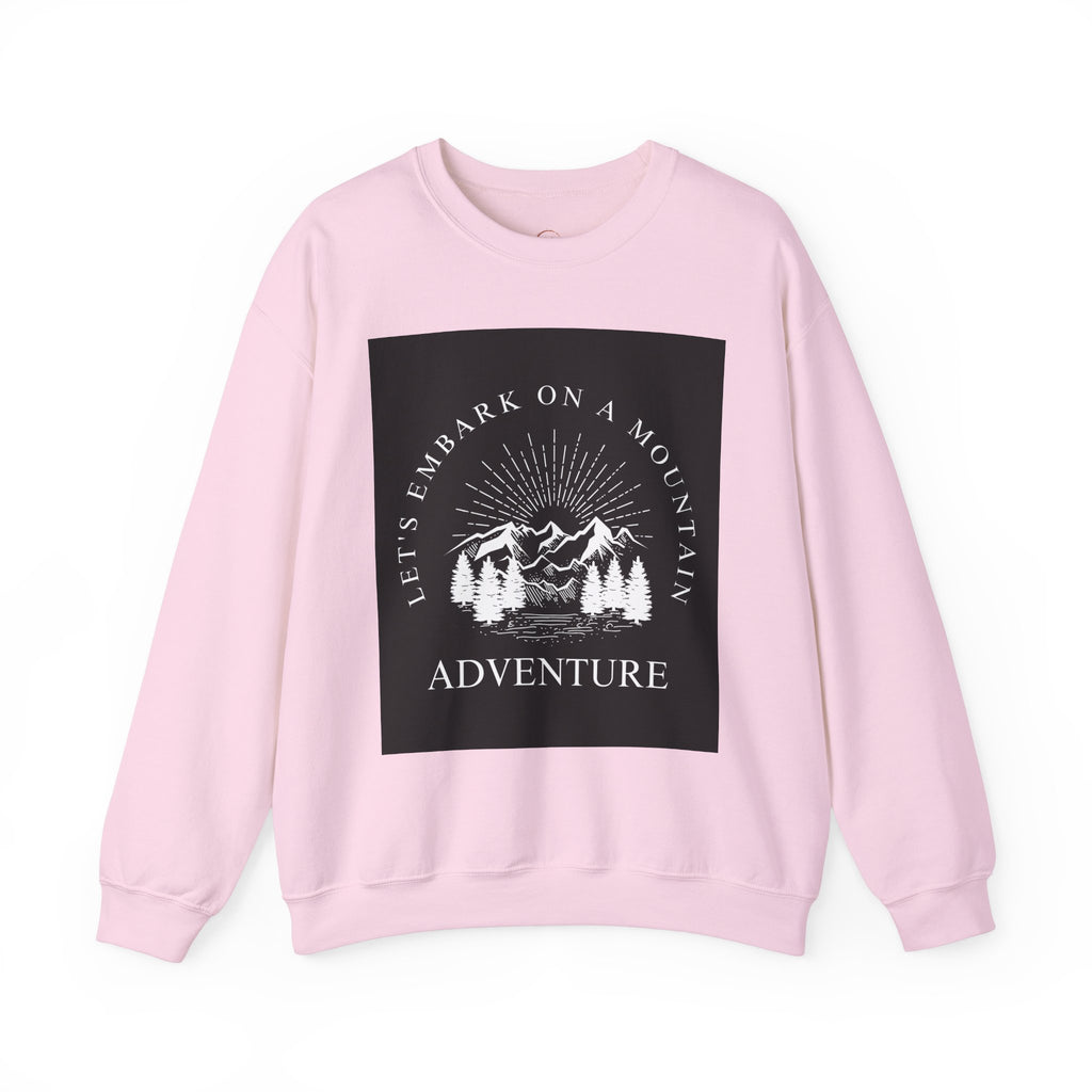 Mountain Adventure Crewneck Sweatshirt - Hiking Apparel, Outdoor Adventure