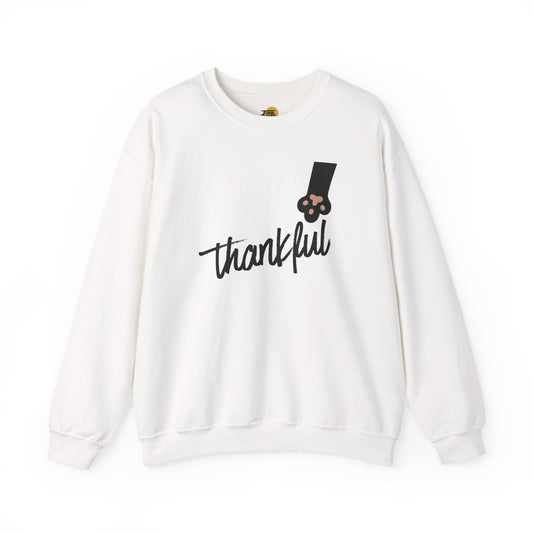 Thankful Crewneck Sweatshirt, Cozy Fall Fashion, Gift for Thanksgiving, Seasonal Apparel, Unisex Sweatshirt