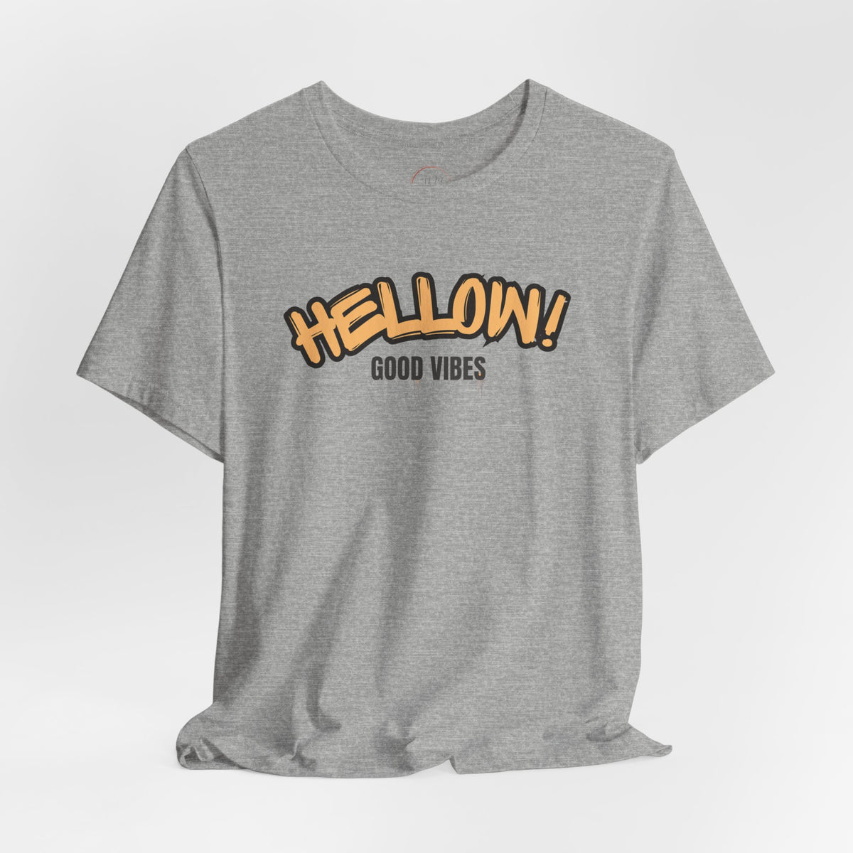 HELLOW! Good Vibes Tee | Retro Bubble Graphic T-Shirt