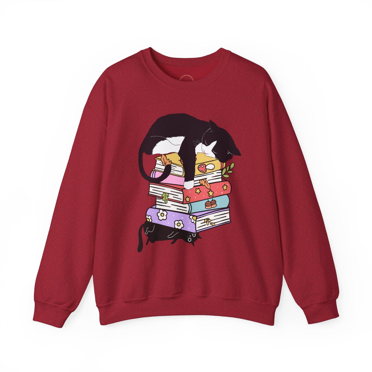 Cat Book Sweatshirt, Cat Lover T-Shirt, Gift for Cat Lover