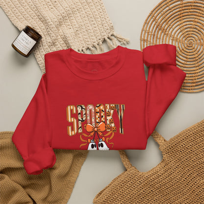 Spooky Ghost Pumpkin Crewneck Sweatshirt