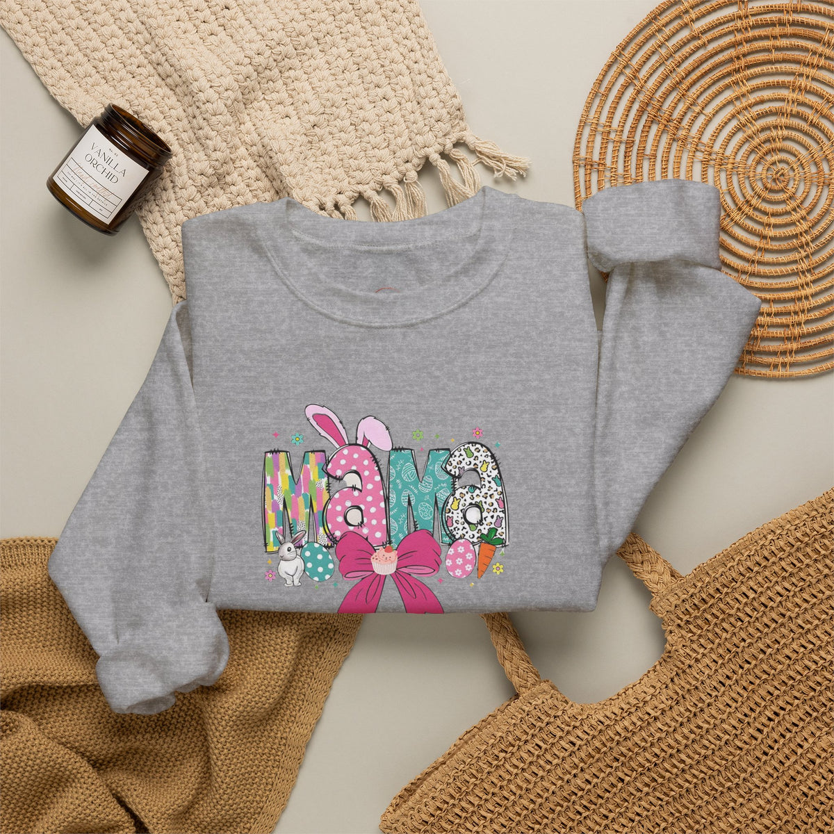 Mama Floral Ribbon Sweatshirt