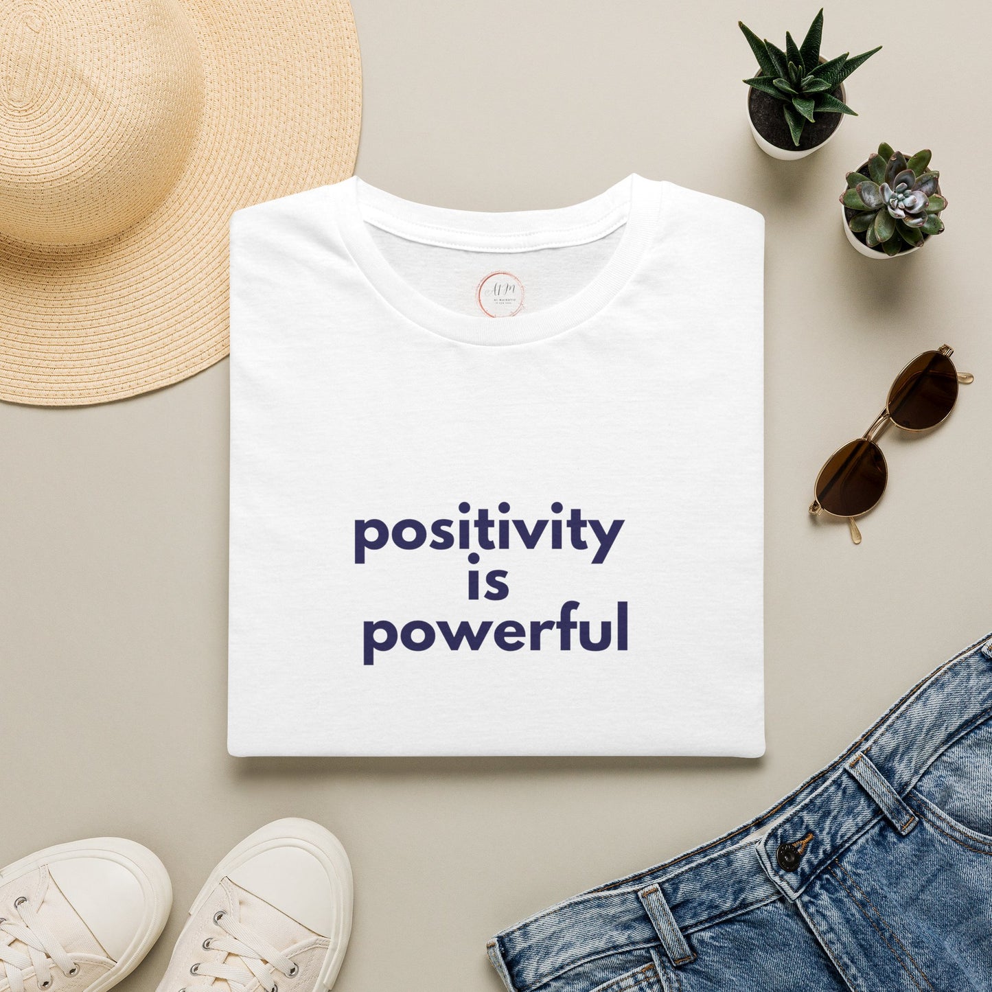 Positivity Is Powerful Tee — Inspirational Graphic T-Shirt