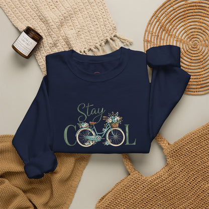 Stay Cool Bicycle Crewneck Sweatshirt