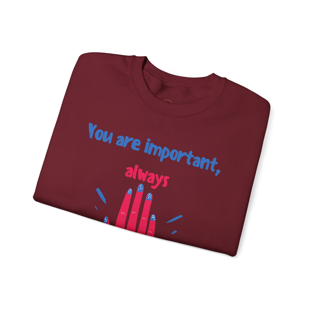 Empowering Crewneck Jumper, Inspirational Women's