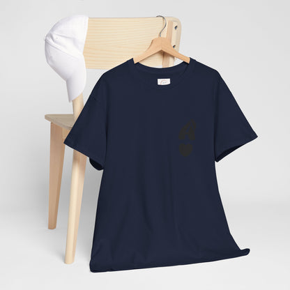 Initial Heart Tee — Minimalist 'A' Monogram T-Shirt