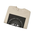 Mountain Adventure Crewneck Sweatshirt - Hiking Apparel, Outdoor Adventure